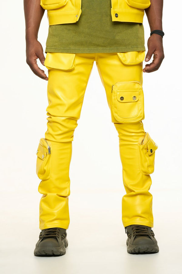 "FLOAT ON" CARGO FLAIR STACK LEATHER (CANARY YELLOW)