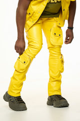 "FLOAT ON" CARGO FLAIR STACK LEATHER (CANARY YELLOW)