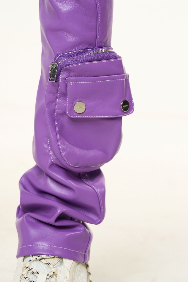 "FLOAT ON" CARGO FLAIR STACK LEATHER (ELECTRIC VIOLET)