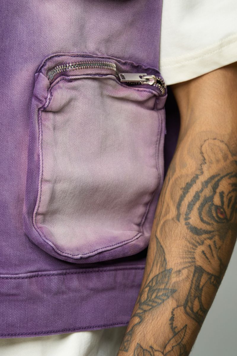 "PROTECT YOUR ENERGY" CARGO VEST (LAVANDER)