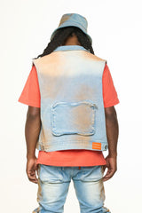 "PROTECT YOUR ENERGY" CARGO VEST (ORANGE OVER-DYE)