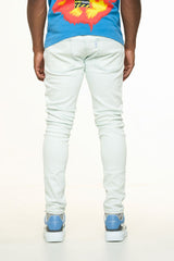 "CLEAR SKIES" SKINNY DENIM (ICE BLUE)