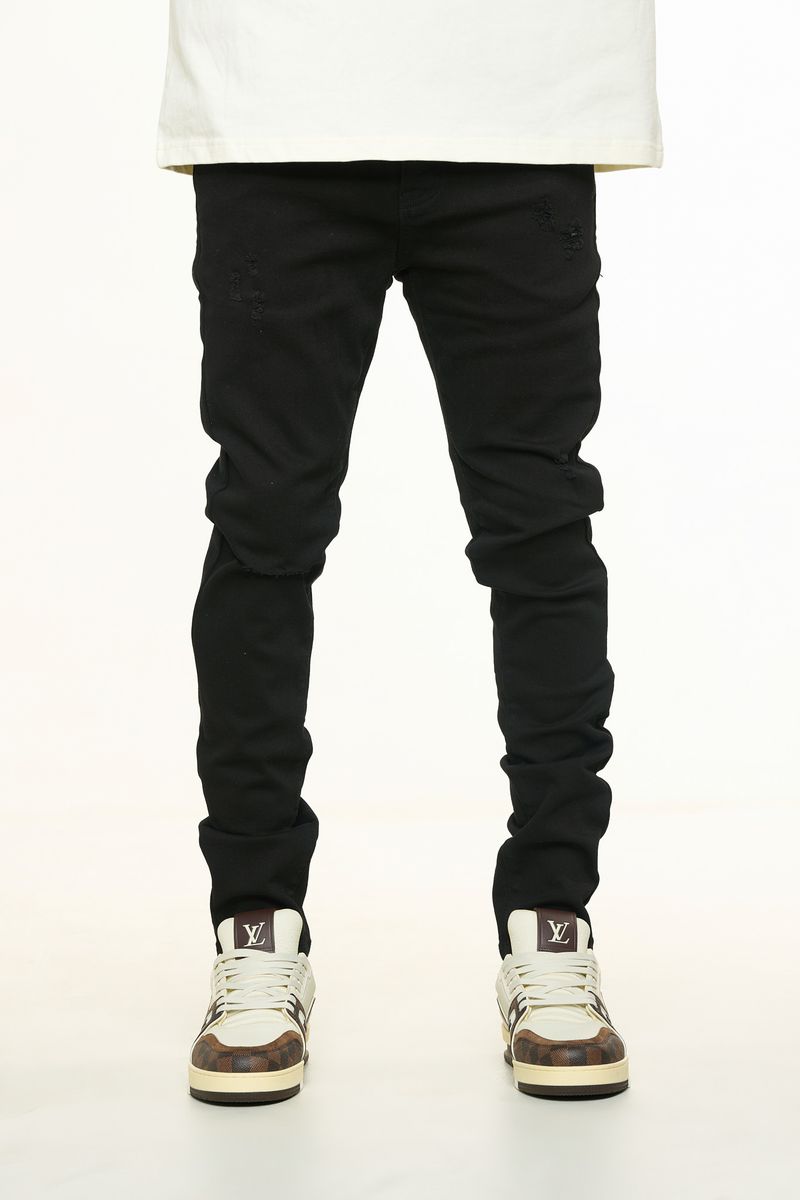 "ECLIPSE" SKINNY DENIM (JET BLACK)