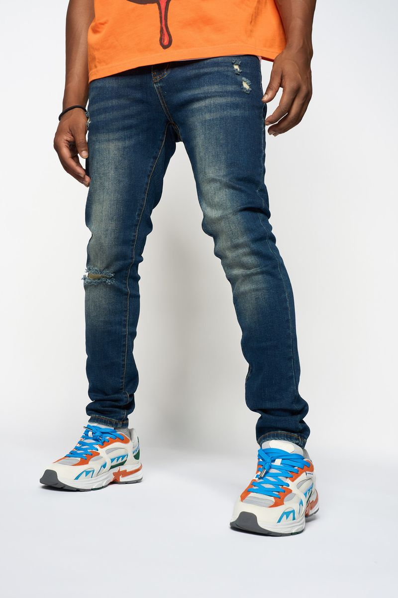 "RELIABLE" SKINNY DENIM (Navy)