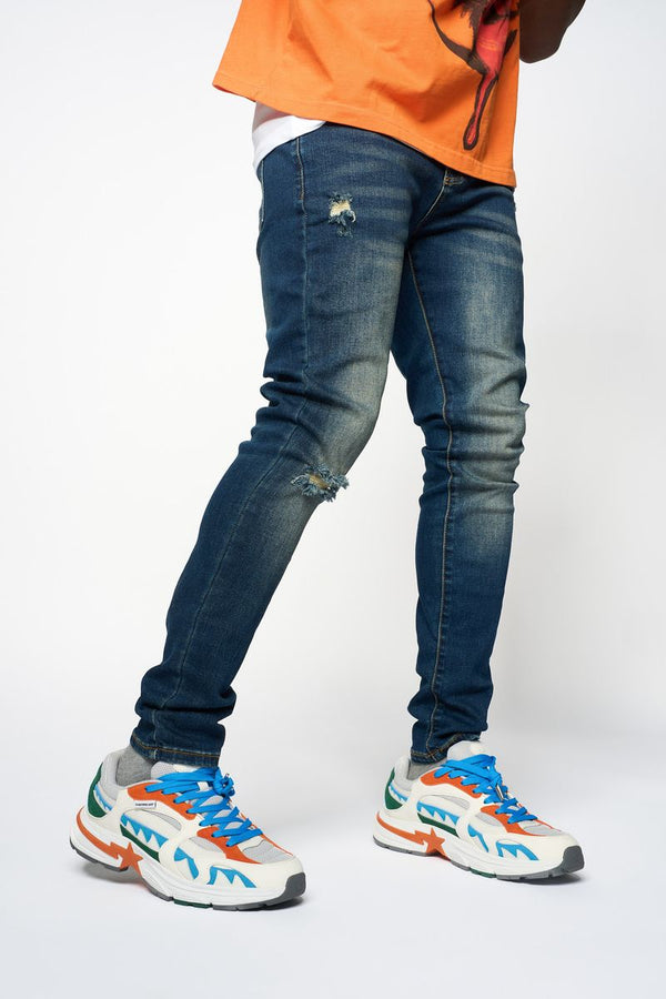 "RELIABLE" SKINNY DENIM (Navy)