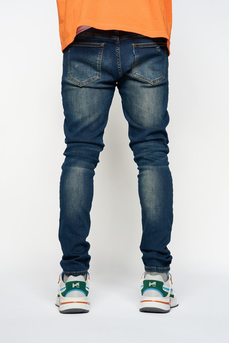 "RELIABLE" SKINNY DENIM (Navy)