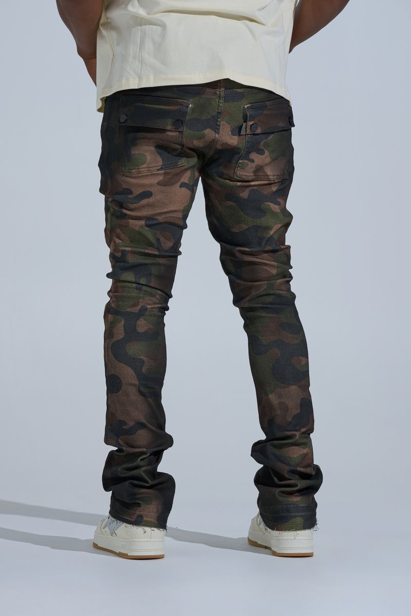 "PRAY FOR THEM" STACK DENIM (CAMO)