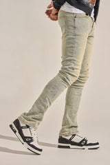 "WISH YOU WERE HERE" STACK DENIM (LIGHT BLUE)