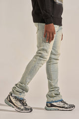 "ARISE" STACK DENIM (ICE BLUE)