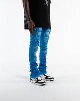 "INSPIRED BY" FLARE STACK DENIM