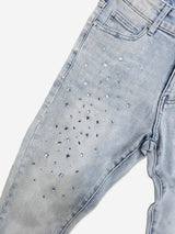 Milkyway Rhinestone SKINNY DENIM (Light Blue)