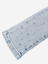 Milkyway Rhinestone SKINNY DENIM (Light Blue)