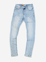 Milkyway Rhinestone SKINNY DENIM (Light Blue)