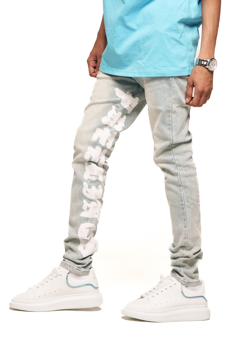 "BREAK FREE" SKINNY DENIM (LIGHT BLUE)