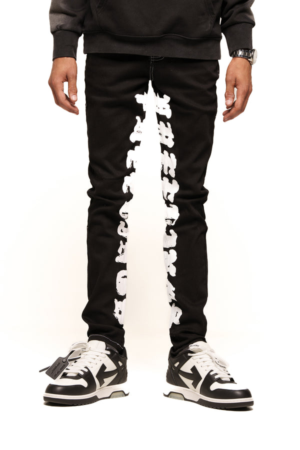 "BREAK FREE" SKINNY DENIM (JET BLACK)