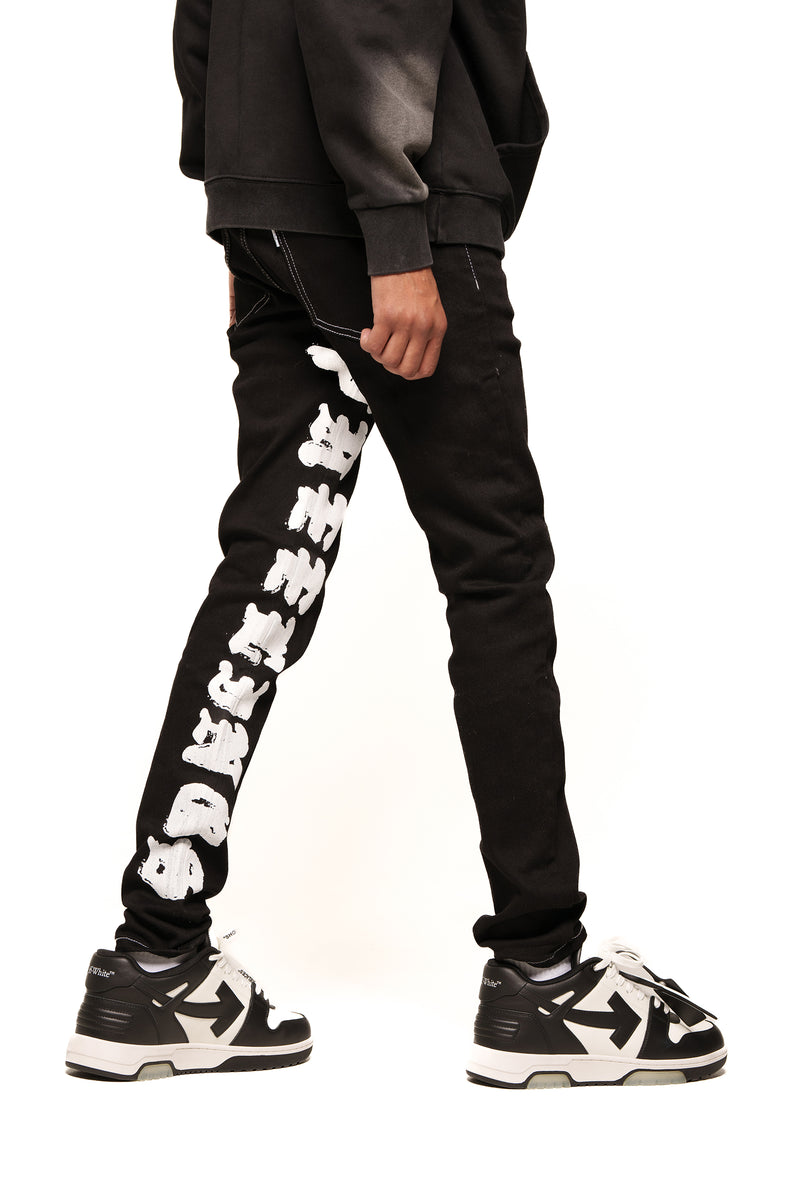 "BREAK FREE" SKINNY DENIM (JET BLACK)