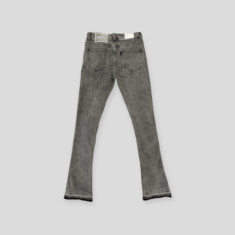 "SOULFUL SERENITY" FLARE STACK DENIM