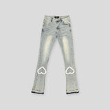 "LUMINIOUS LOVE" FLARE STACK DENIM