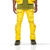 "FLOAT ON" CARGO FLAIR STACK LEATHER (CANARY YELLOW)