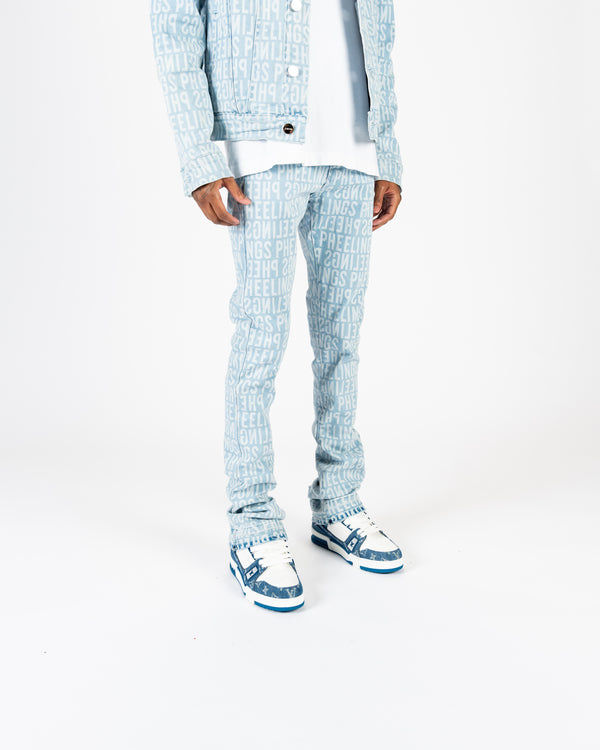 "ON MY MIND" FLARE STACK DENIM