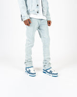 "SOUL STAMPED" FLARE STACK DENIM